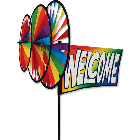 Premier Kites - Rainbow Wheel for 30 in. Bike Spinners - The Kite Guys Premier Kites - Rainbow Wheel for 30 in. Bike Spinners - The Kite Guys