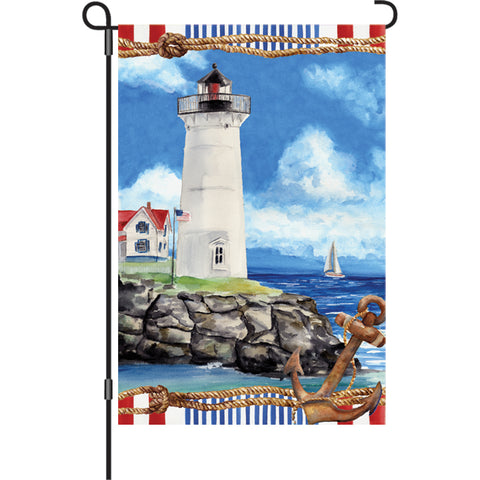 12 in. Flag - Nautical Lighthouse