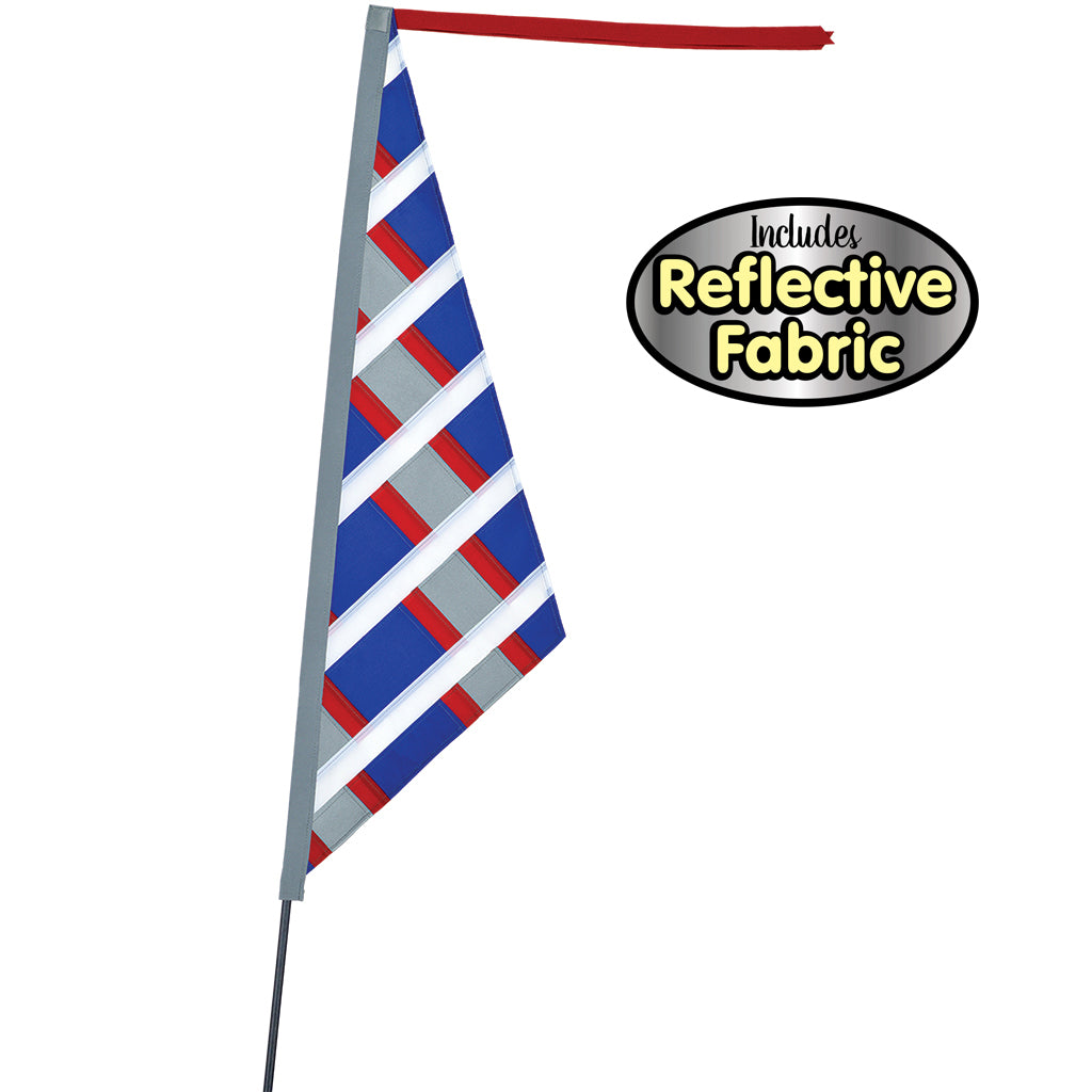 SoundWinds Reflective Sail Recumbent Bike Flag - Patriotic