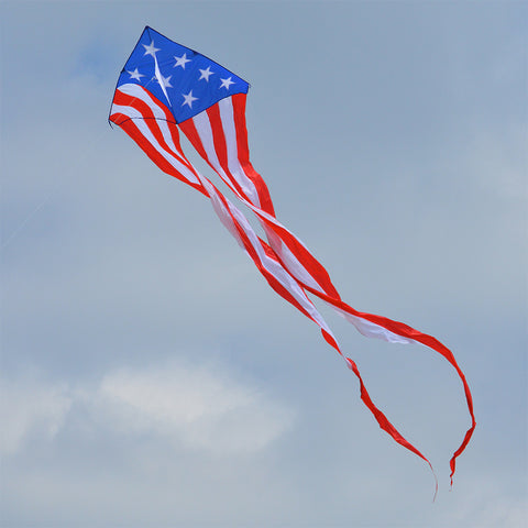 56 In. Delta Kite w/Tails - Patriotic (Bold Innovations)