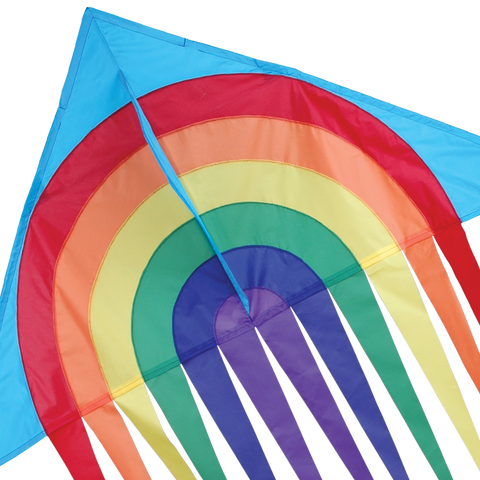 56 in. Stream Delta Kite - Rainbow