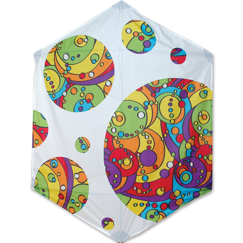 Rokkaku Kite - Rainbow Orbit Bubbles