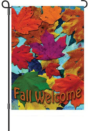 12 in. Flag - Fall Welcome