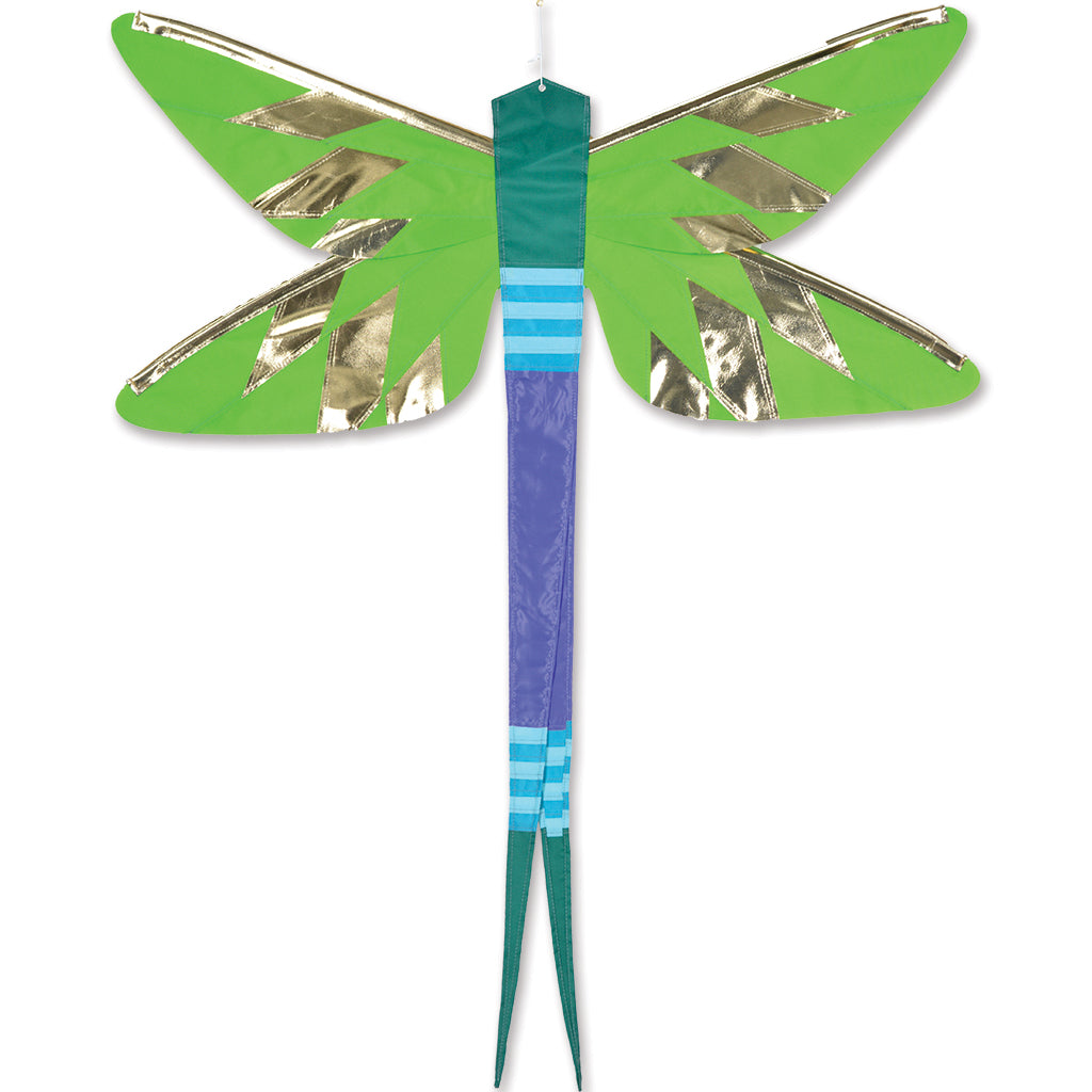 SoundWinds David Ti Damselfly Hanging Banner - Green