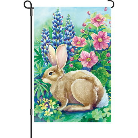 12 in. Flag - Garden Rabbit