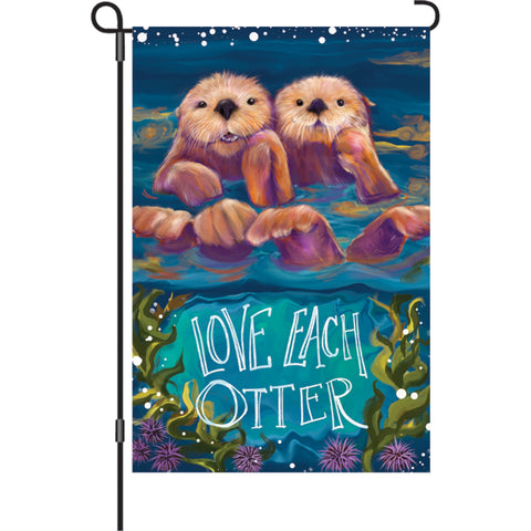12 in. Flag - Sea Otters