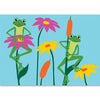Embroidered Applique Windsock - Frogs