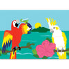 Embroidered Applique Windsock - Parrot and Cockatoo Party