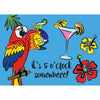 Embroidered Applique Windsock - 5 O'Clock Somewhere