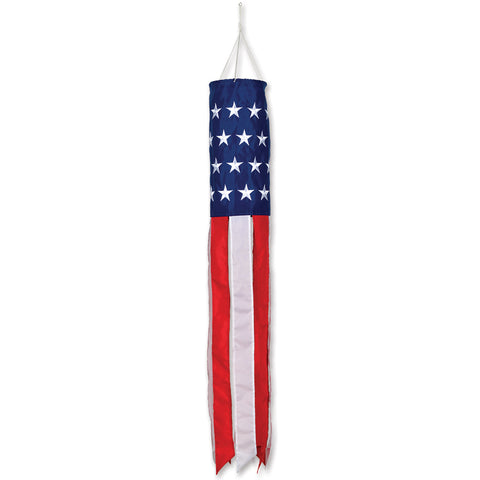 Patriotic Embroidered Stars Windsock - 40 in.