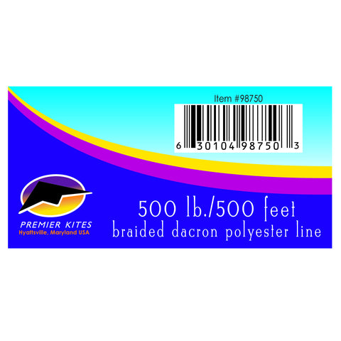 500 lb./500 ft. Braided Polyester Kite Line/Tube