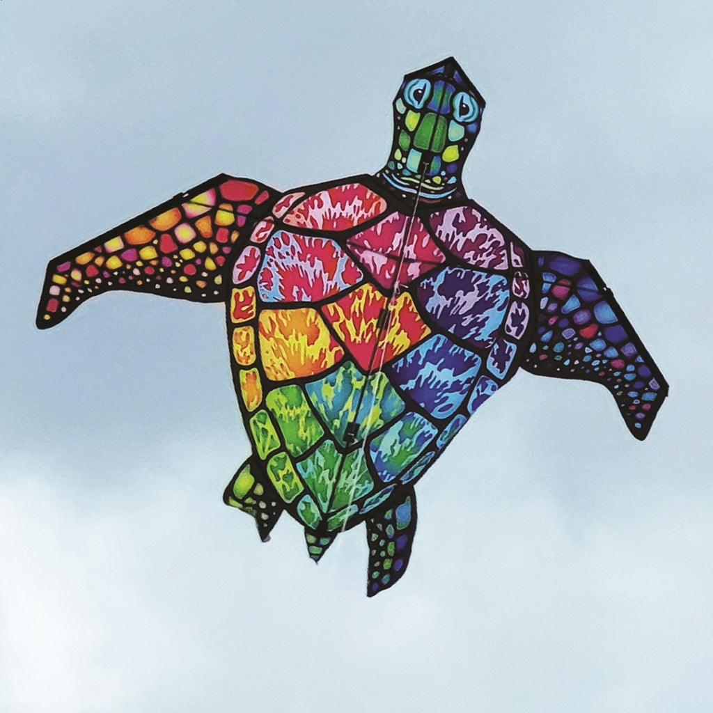Large Sea Turtle Kite - Rainbow – Premier Kites & Designs