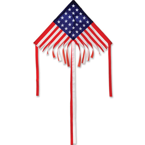 28 in. Fringe Delta Kite - Patriotic