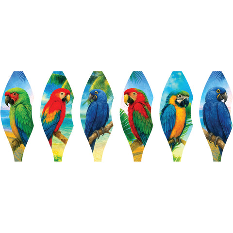 19 in. Pop-Open Hot Air Balloon - Parrots