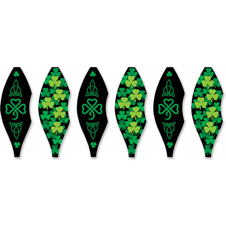 19 in. Pop-Open Hot Air Balloon - Celtic Shamrocks