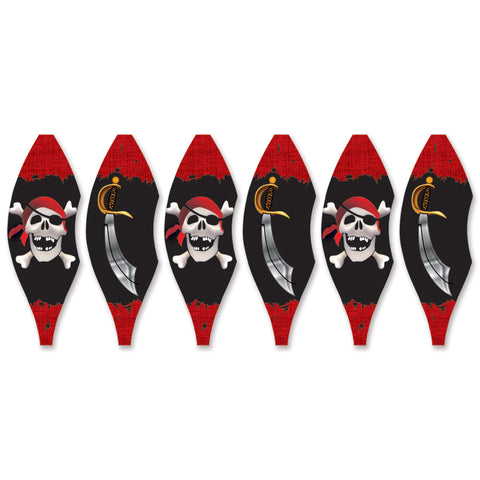 19 in. Pop-Open Hot Air Balloon - Jolly Roger