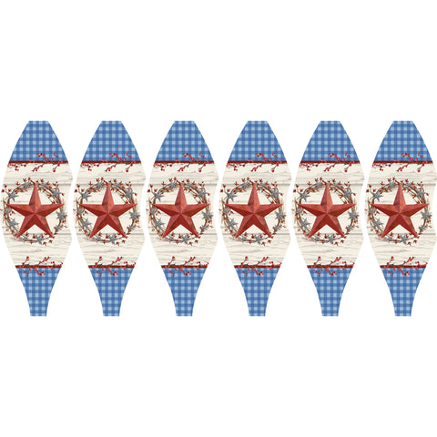 19 in. Pop-Open Hot Air Balloon - Barn Star