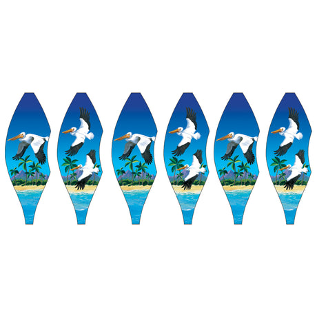 19 in. Pop-Open Hot Air Balloon - Pelicans