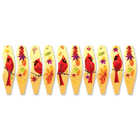 22 in. Pop-Open Hot Air Balloon - Fall Cardinal