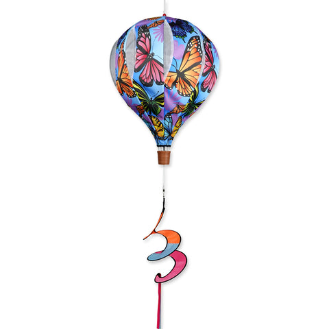22 in. Pop-Open Hot Air Balloon - Natural Butterflies