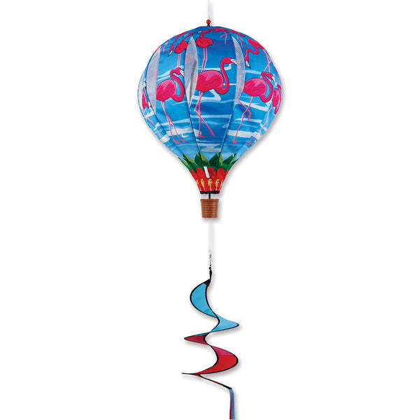 22 in. Pop-Open Hot Air Balloon - Beach Flamingos