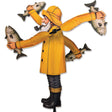 20 in. WhirliGig Spinner - Fisherman with Fish