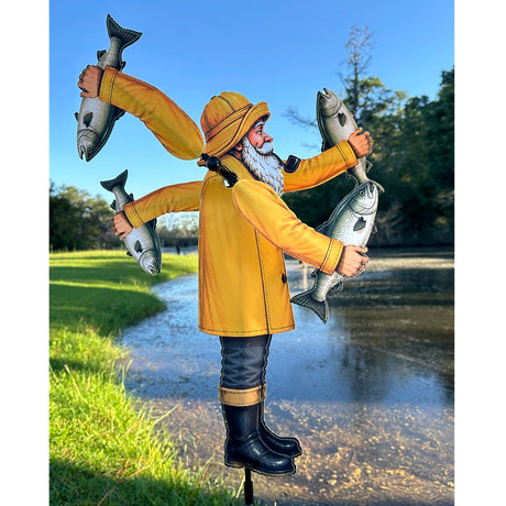 20 in. WhirliGig Spinner - Fisherman with Fish
