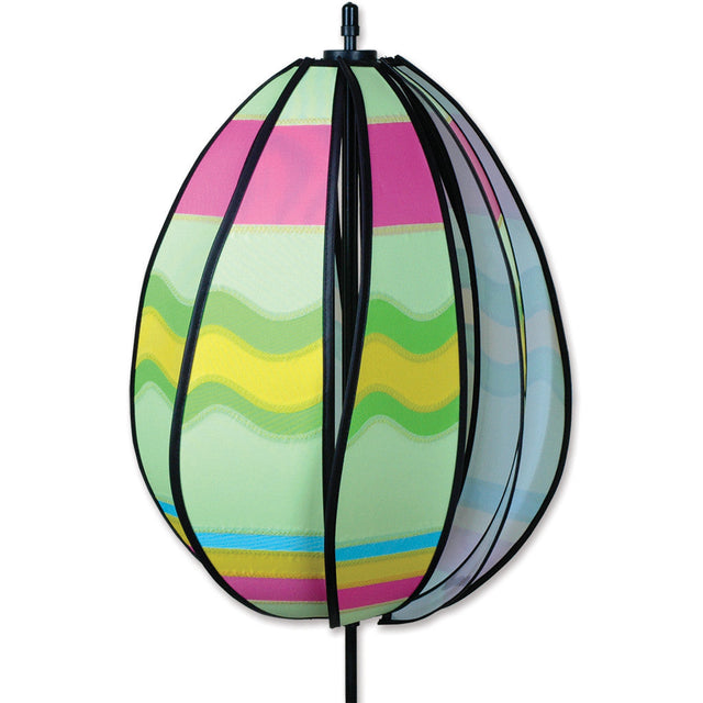 Spinning Egg Spinner - Wavy Green