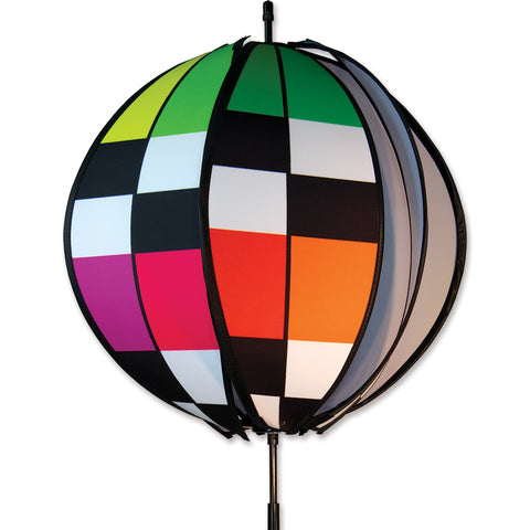 15 in. Ball Spinner - Rainbow Checkerboard