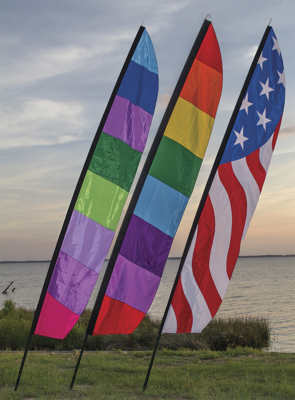 16 ft. Feather Banner - Patriotic/Solarmax