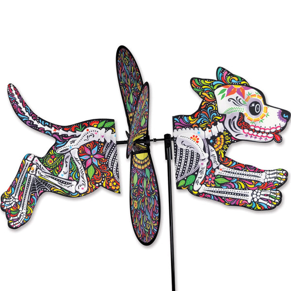 Deluxe Petite Spinner -  Day of the Dead Dog