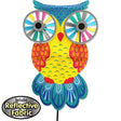 Tropical Night Owl Reflective Eyes Spinner