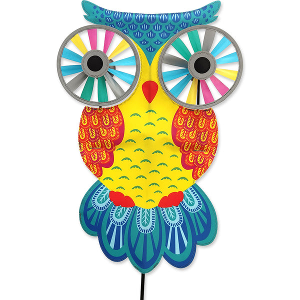 Tropical Night Owl Reflective Eyes Spinner