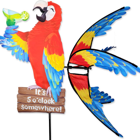 Island Parrot-It's 5 O'clock Somewhere Wind Spinner by Premier Kites Island Parrot-It's 5 O'clock Somewhere Wind Spinner by Premier Kites