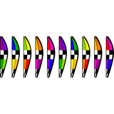 22 in. Hot Air Balloon - Checkered Rainbow
