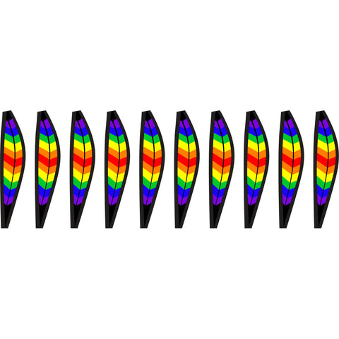 12 in. Hot Air Balloon - Double Rainbow Chevron