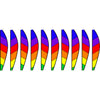 26 in. Hot Air Balloon - Chevron Rainbow