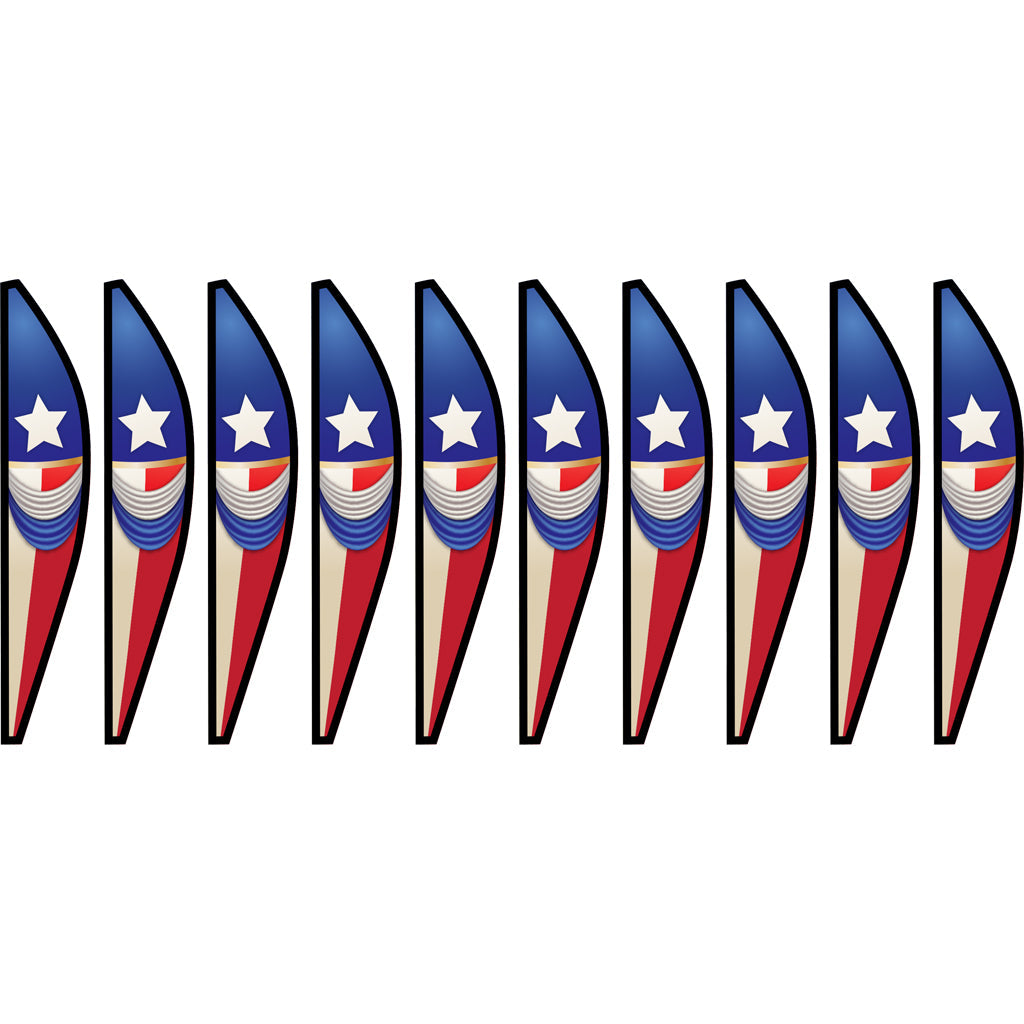 18 in. Hot Air Balloon - Vintage Patriotic