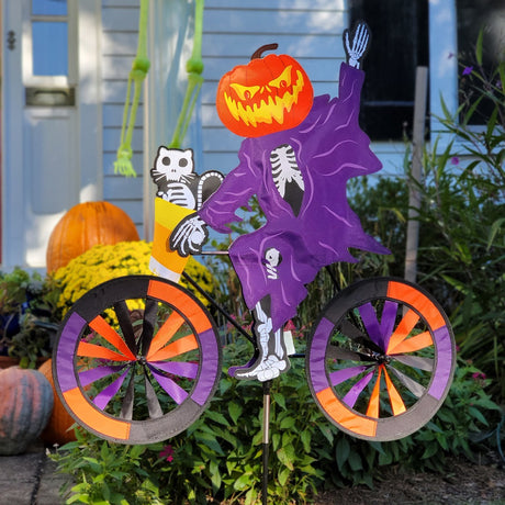 30 in. Bike Spinner - Pumpkin Ghost