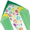 45 in. Flo-Tail Delta Kite - Lime Peace