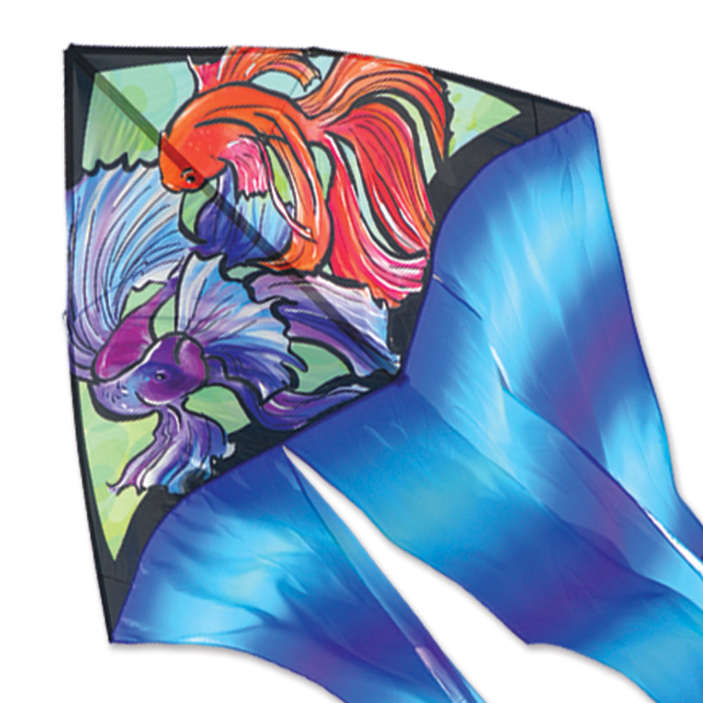 6.5 ft. Flo-Tail Delta Kite - Fish – Premier Kites & Designs