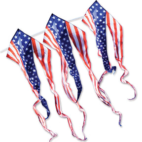 46 in. Flo-Train Delta Kite - Patriotic 3-Pack