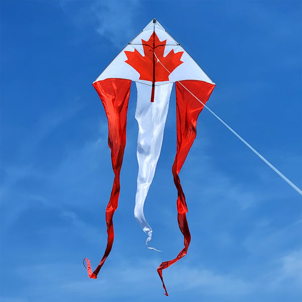 46 in. Flo-Train Delta Kite - Canada Flag (Single Kite)