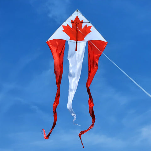 46 in. Flo-Train Delta Kite - Canada Flag (Single Kite)