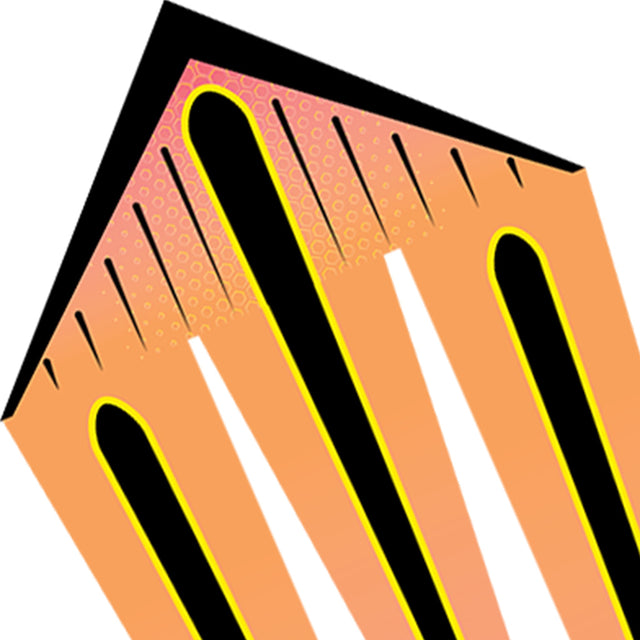 46 in. Flo-Train Delta Kite - Orange Shock (Single Kite)