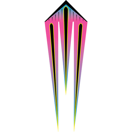 46 in. Flo-Train Delta Kite - Raspberry Shock (Single Kite)