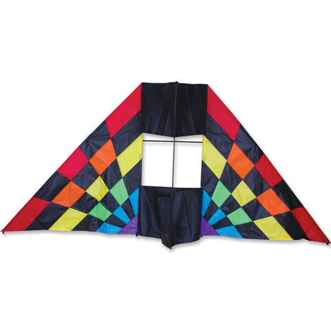 7.5 Ft Box Delta Kite - Rainbow Ray