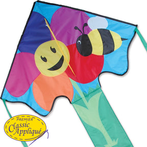 Large Easy Flyer Kite - Bee & Flower