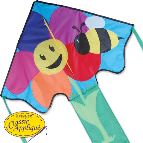 Large Easy Flyer Kite - Bee & Flower