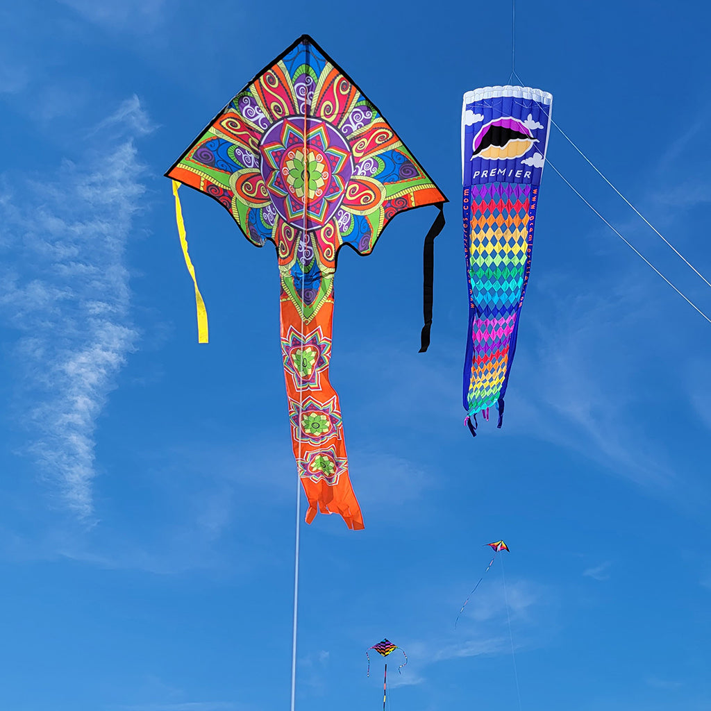 Large Easy Flyer Kite - Mandala